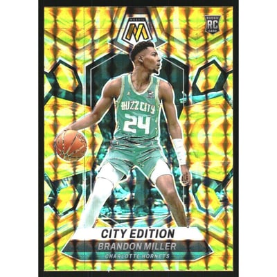 2023-24 Panini Mosaic Mosaic Reactive Yellow #277 Brandon Miller/City Edition