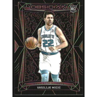 2023-24 Panini Obsidian Electric Etch Green #157 Vasilije Micic