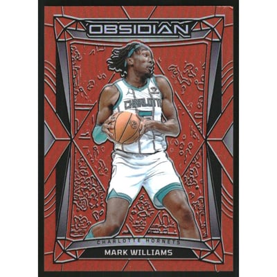 2023-24 Panini Obsidian Electric Etch Orange Flood #195 Mark Williams