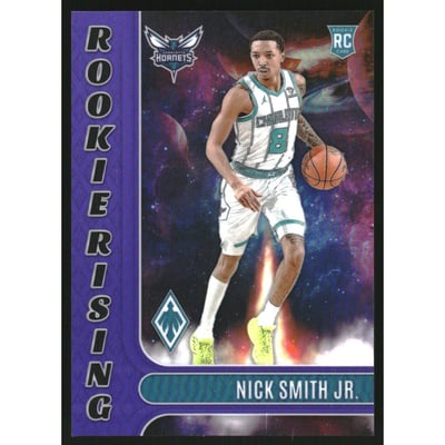 2023-24 Panini Phoenix Rookie Rising Purple #21 Nick Smith Jr.