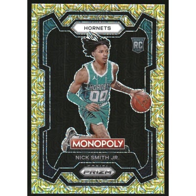 2023-24 Panini Prizm Monopoly Gold Millionaire Shimmer #14 Nick Smith Jr.