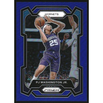 2023-24 Panini Prizm Prizms Blue #117 PJ Washington Jr.