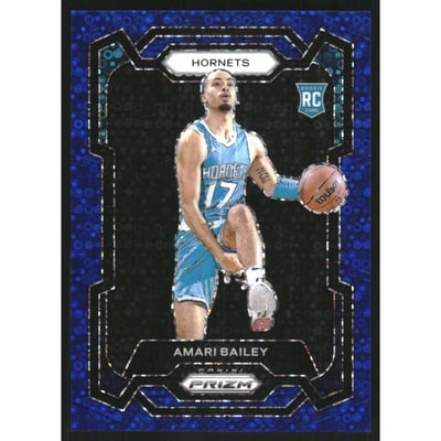 2023-24 Panini Prizm Prizms Fast Break Blue #162 Amari Bailey