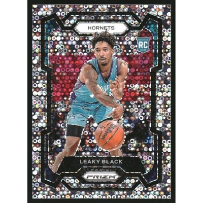 2023-24 Panini Prizm Prizms Fast Break #284 Leaky Black