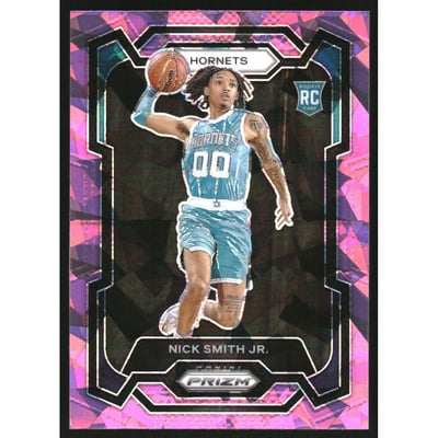 2023-24 Panini Prizm Prizms Pink Ice #135 Nick Smith Jr.