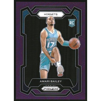 2023-24 Panini Prizm Prizms Purple #162 Amari Bailey