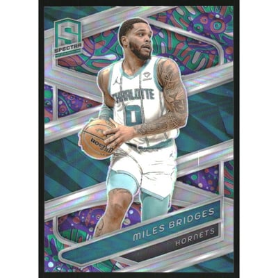 2023-24 Panini Spectra Psychedelic #34 Miles Bridges