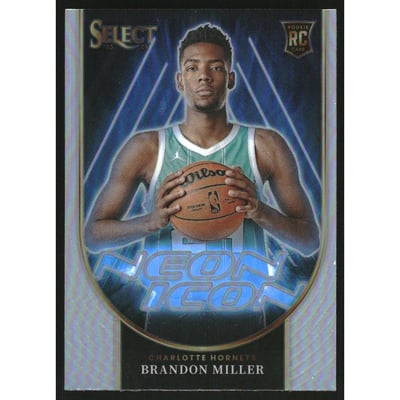 2023-24 Select Neon Icon Silver Prizms #11 Brandon Miller