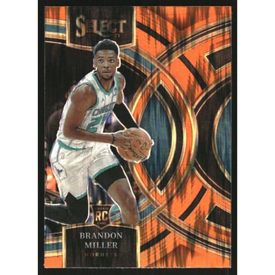 2023-24 Select Prizms Orange Flash #130 Brandon Miller
