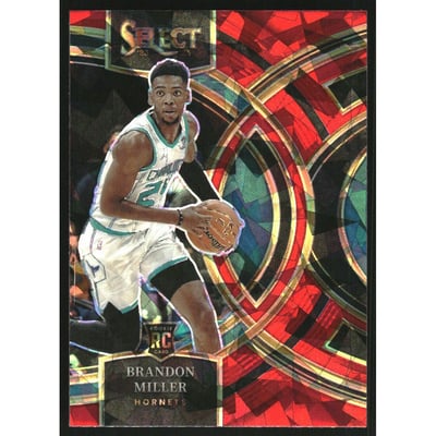 2023-24 Select Prizms Red Cracked Ice #130 Brandon Miller
