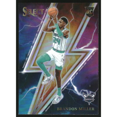 2023-24 Select Thunder Lane Silver Prizms #12 Brandon Miller