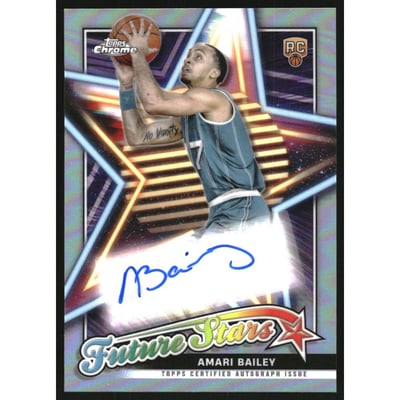 2023-24 Topps Chrome Future Stars Autographs #FSAAB Amari Bailey