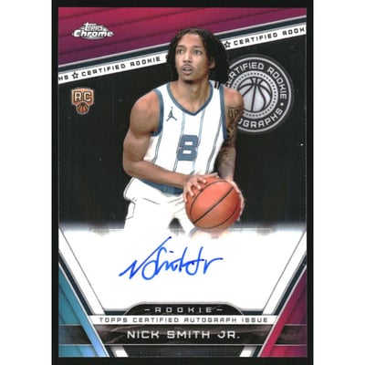 2023-24 Topps Chrome Rookie Autographs #CRANS Nick Smith Jr.