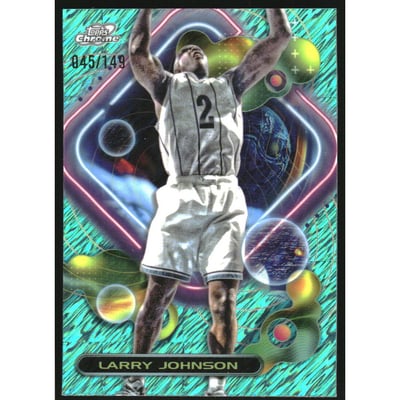2023-24 Topps Cosmic Chrome Aqua Equinox Refractors #18 Larry Johnson