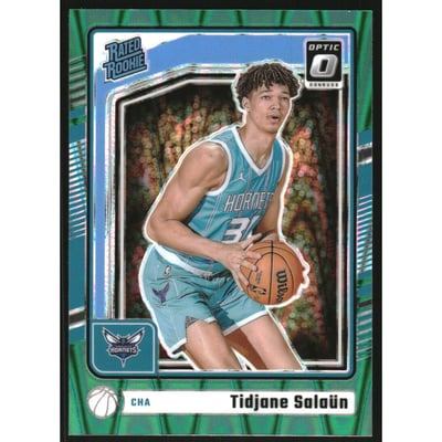 2024-25 Donruss Optic Green Seismic #286 Tidjane Salaun RR