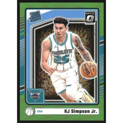 2024-25 Donruss Optic Lime Green #294 KJ Simpson Jr. RR