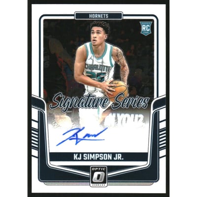 2024-25 Donruss Optic Signature Series #81 KJ Simpson Jr.