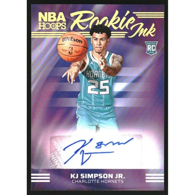 2024-25 Hoops Rookie Ink #8 KJ Simpson Jr.