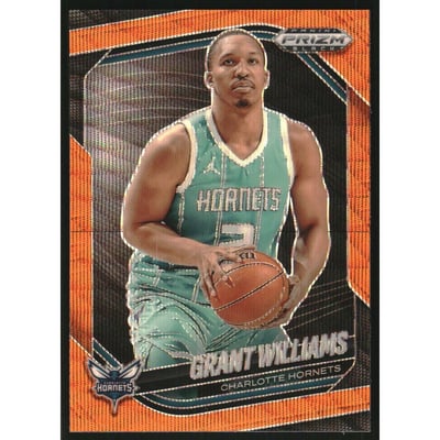 2024-25 Panini Prizm Black Prizms Orange Wave #231 Grant Williams
