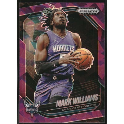2024-25 Panini Prizm Black Prizms Purple Ice #129 Mark Williams