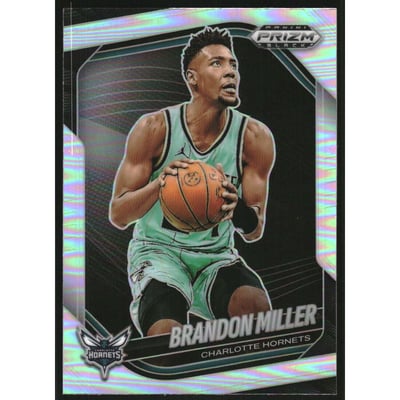 2024-25 Panini Prizm Black Prizms Silver #81 Brandon Miller