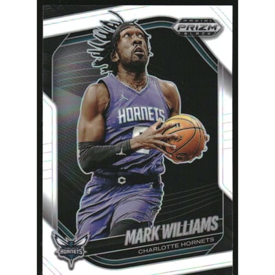 2024-25 Panini Prizm Black Prizms White #129 Mark Williams