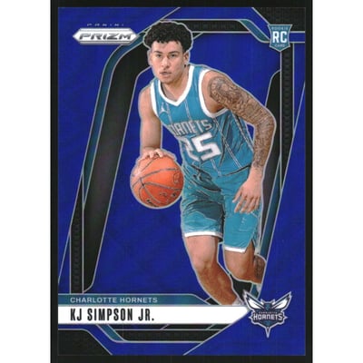 2024-25 Panini Prizm Prizms Blue #247 KJ Simpson Jr.