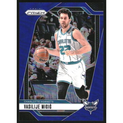 2024-25 Panini Prizm Prizms Blue #88 Vasilije Micic