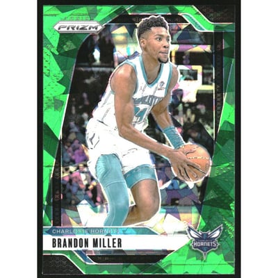 2024-25 Panini Prizm Prizms Green Ice #109 Brandon Miller