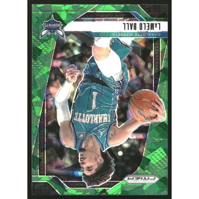 2024-25 Panini Prizm Prizms Green Ice #30 LaMelo Ball