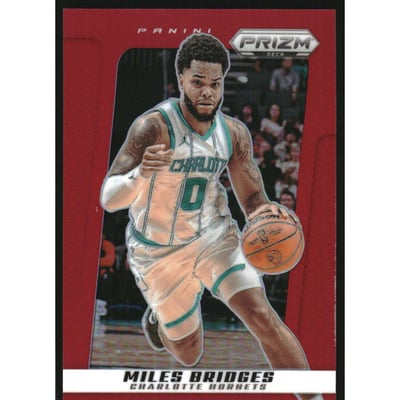 2024-25 Prizm Deca Prizms Red #136 Miles Bridges