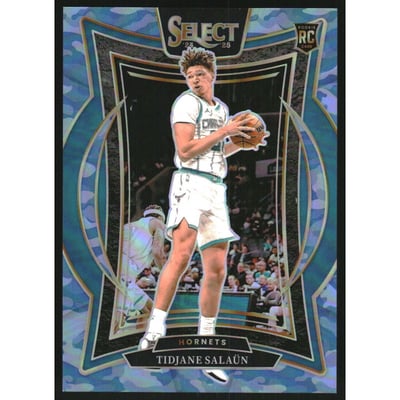 2024-25 Select Blue Camo Prizms #95 Tidjane Salaun