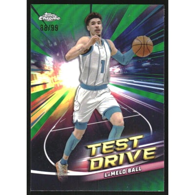 2024-25 Topps Chrome Test Drive Green Refractors #TD12 LaMelo Ball