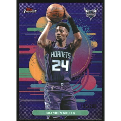 2025-26 Finest Purple Refractors #151 Brandon Miller U