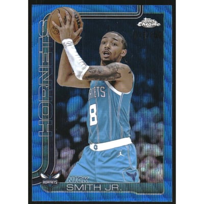 2025-26 Topps Chrome Blue Wave Refractors #26 Nick Smith Jr.