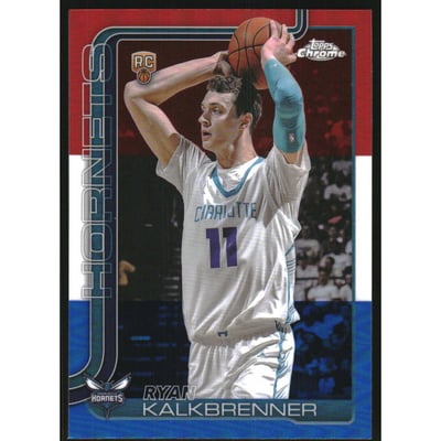 2025-26 Topps Chrome Red White and Blue Refractors #284 Ryan Kalkbrenner