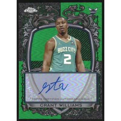 2025-26 Topps Chrome Signature Style Green Refractors #SSGW Grant Williams