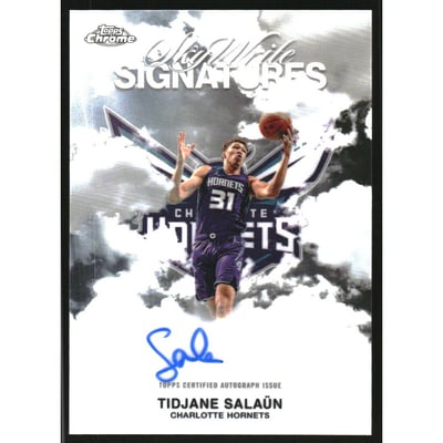 2025-26 Topps Chrome Sky Write Autographs #SWSTS Tidjane Salaun