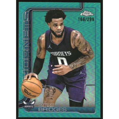 2025-26 Topps Chrome Teal Refractors #30 Miles Bridges