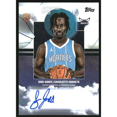 2025-26 Topps Contemporary Marks Rainbow Foilboard #CMSJ Sion James