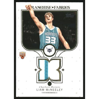 2025-26 Topps Franchise Fabrics #FFLM Liam McNeeley