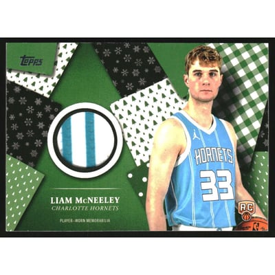 2025-26 Topps Holiday Holiday Relics #HR24 Liam McNeeley