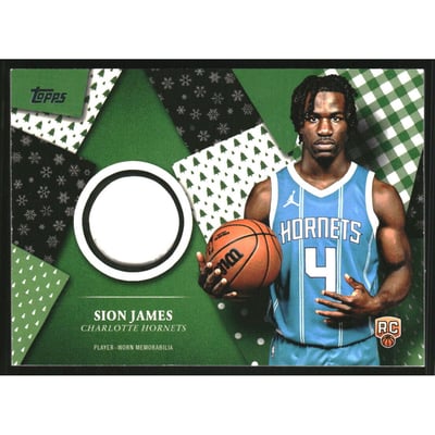 2025-26 Topps Holiday Holiday Relics #HR28 Sion James