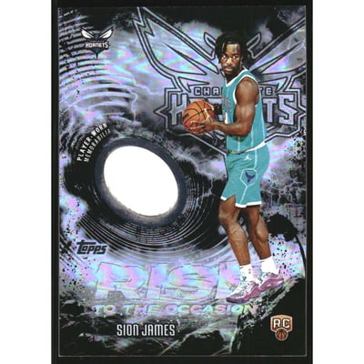 2025-26 Topps Rise to the Occasion Relics Rainbow Foilboard #RTOSJ Sion James