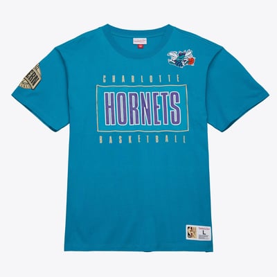 Charlotte Hornets Mitchell & Ness Team OG 2.0 Premium T-Shirt Vintage Logo