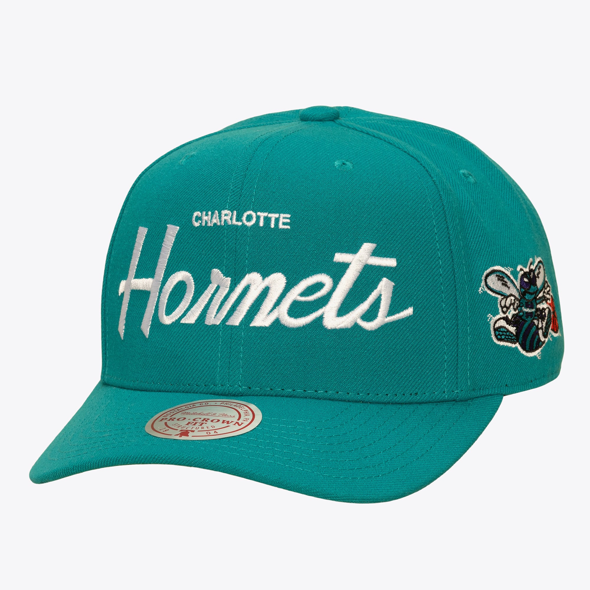 Charlotte Hornets Teal Hardwood Classics Head Coach Pro Crown Snapback Hat