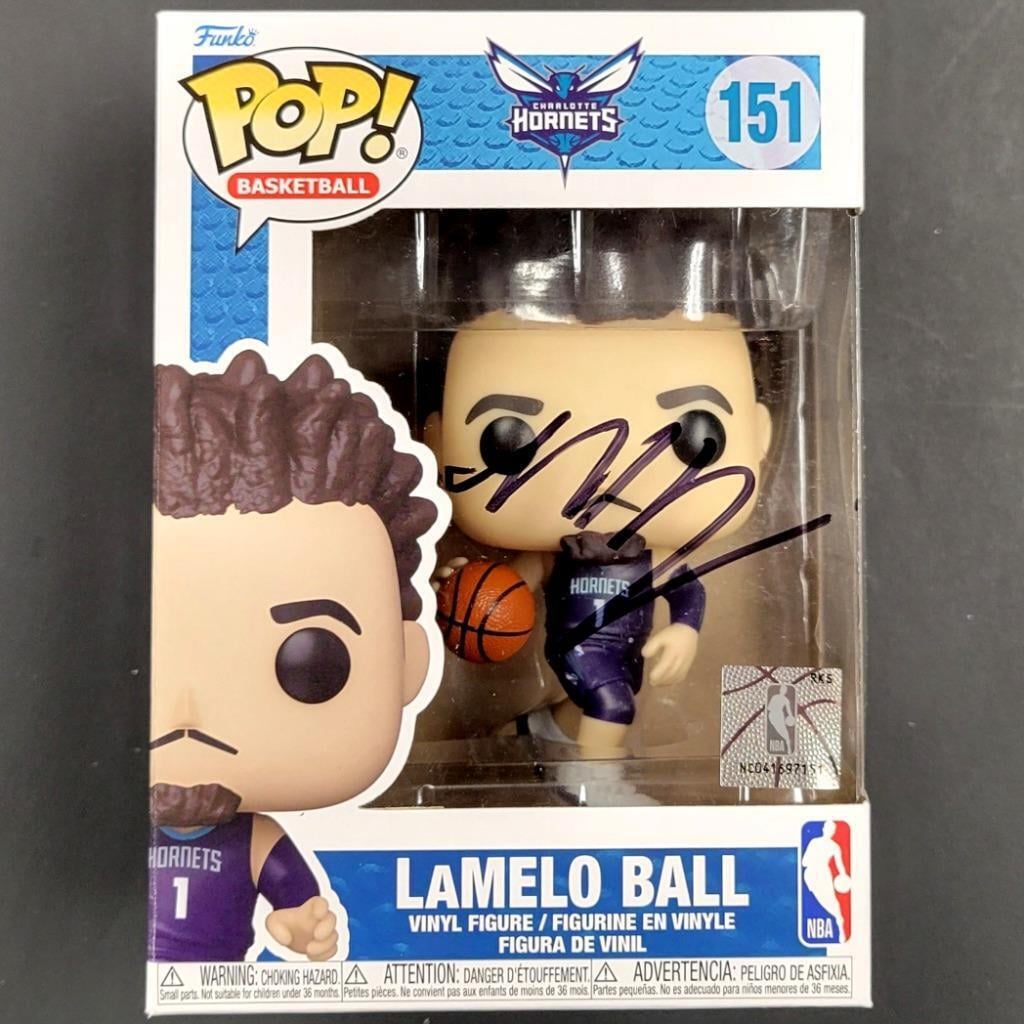 LaMelo Ball autograph signed Charlotte Hornets Funko Pop 