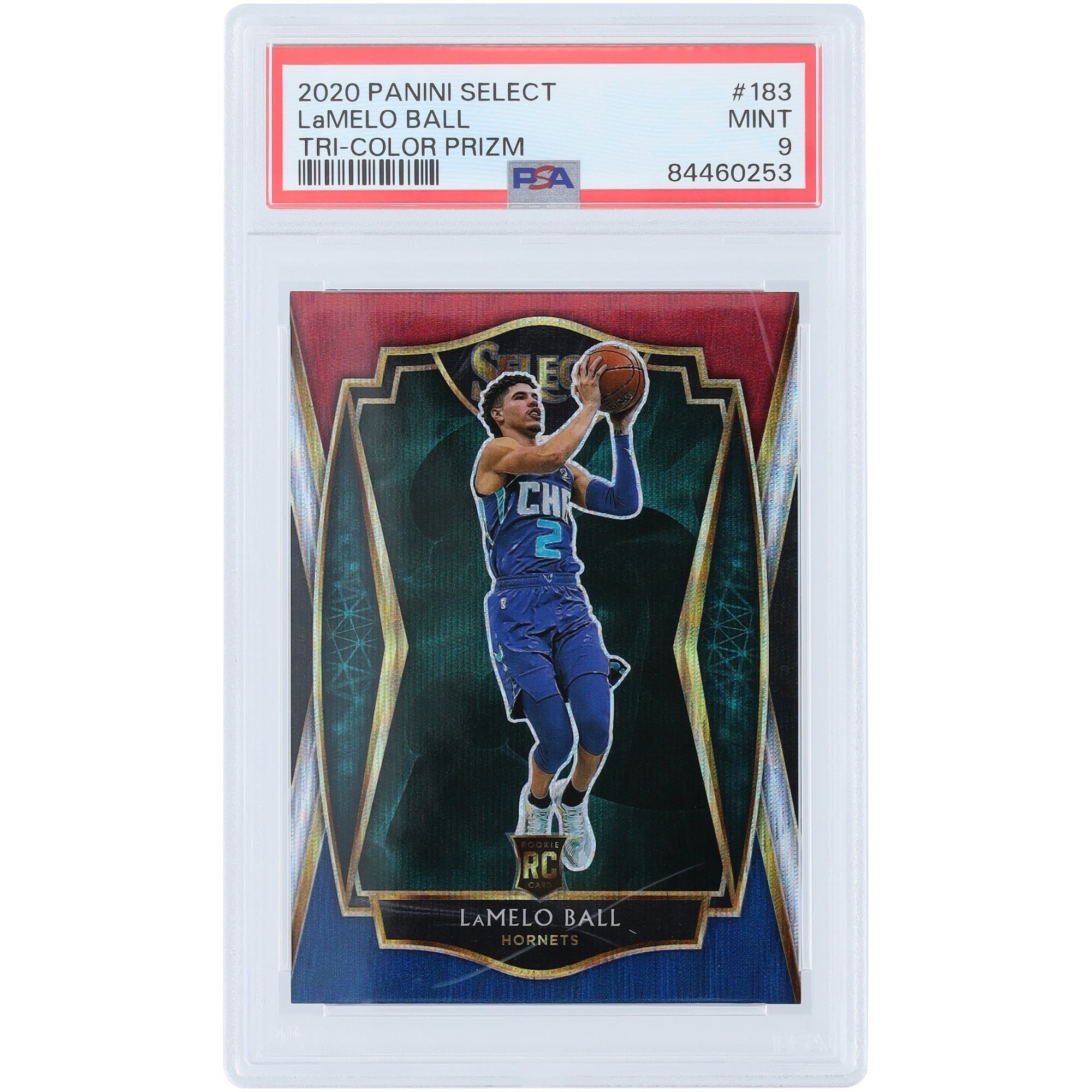 LaMelo Ball Charlotte Hornets 2020-21 Panini Select Tri-Color 