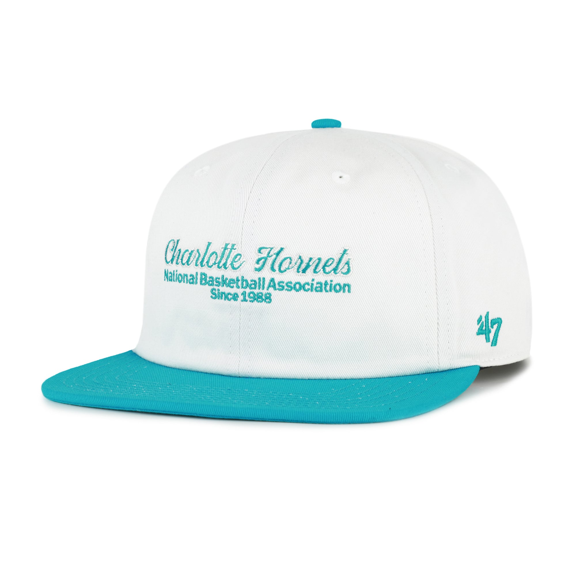 Casquette snapback Captain Charlotte Hornets Script Stack crème pour homme