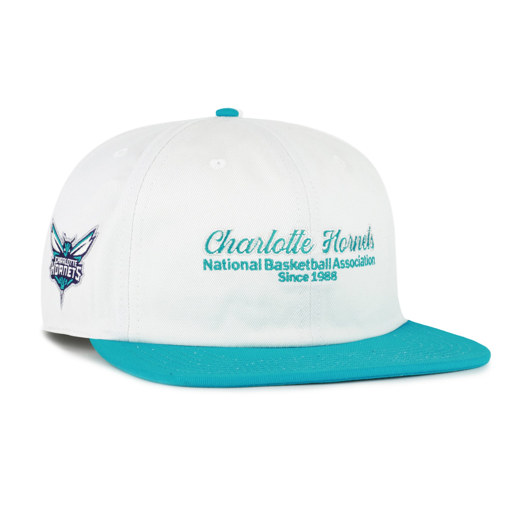Casquette snapback Captain Charlotte Hornets Script Stack crème pour homme